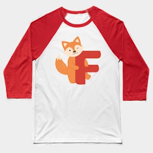 Animal alphabet F Baseball T-Shirt